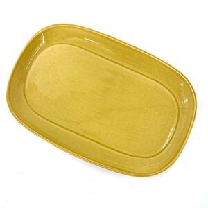 Russel Wright Steubenville American Modern Large Serving Platter in Chartreuse